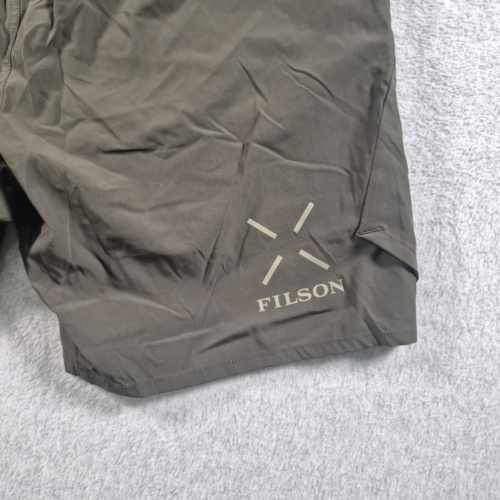 Filson x Ten Thousand 7" Tactical Shorts Mens Medium Green Lined Running - Picture 4 of 7